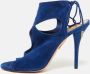 Aquazzura Pre-owned Suede sandals Blue Dames - Thumbnail 2