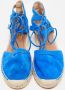 Aquazzura Pre-owned Suede sandals Blue Dames - Thumbnail 3