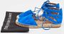 Aquazzura Pre-owned Suede sandals Blue Dames - Thumbnail 9