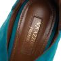 Aquazzura Pre-owned Suede sandals Blue Dames - Thumbnail 6