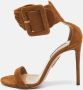 Aquazzura Pre-owned Suede sandals Brown Dames - Thumbnail 2