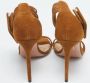 Aquazzura Pre-owned Suede sandals Brown Dames - Thumbnail 5