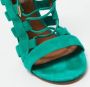 Aquazzura Pre-owned Suede sandals Green Dames - Thumbnail 7