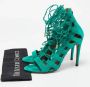 Aquazzura Pre-owned Suede sandals Green Dames - Thumbnail 9