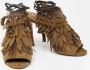 Aquazzura Pre-owned Suede sandals Green Dames - Thumbnail 4