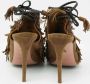 Aquazzura Pre-owned Suede sandals Green Dames - Thumbnail 5