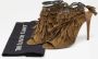 Aquazzura Pre-owned Suede sandals Green Dames - Thumbnail 9