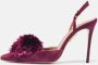 Aquazzura Pre-owned Suede sandals Purple Dames - Thumbnail 2