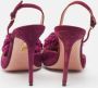 Aquazzura Pre-owned Suede sandals Purple Dames - Thumbnail 5
