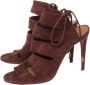 Aquazzura Pre-owned Suede sandals Red Dames - Thumbnail 3