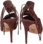 Aquazzura Pre-owned Suede sandals Red Dames - Thumbnail 4