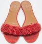 Aquazzura Pre-owned Suede sandals Red Dames - Thumbnail 3