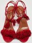 Aquazzura Pre-owned Suede sandals Red Dames - Thumbnail 3