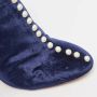 Aquazzura Pre-owned Velvet boots Blue Dames - Thumbnail 8