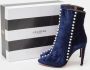 Aquazzura Pre-owned Velvet boots Blue Dames - Thumbnail 9