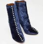 Aquazzura Pre-owned Velvet boots Blue Dames - Thumbnail 3