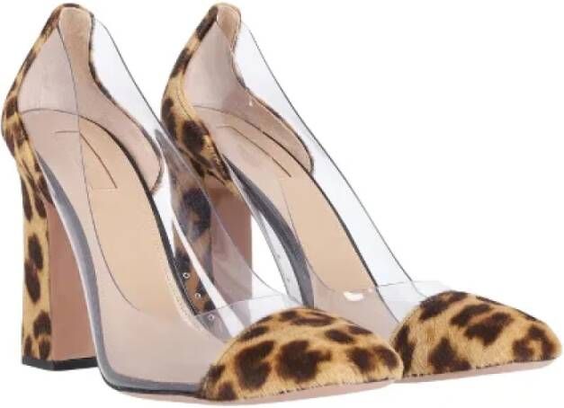 Aquazzura Pre-owned Wool heels Multicolor Dames