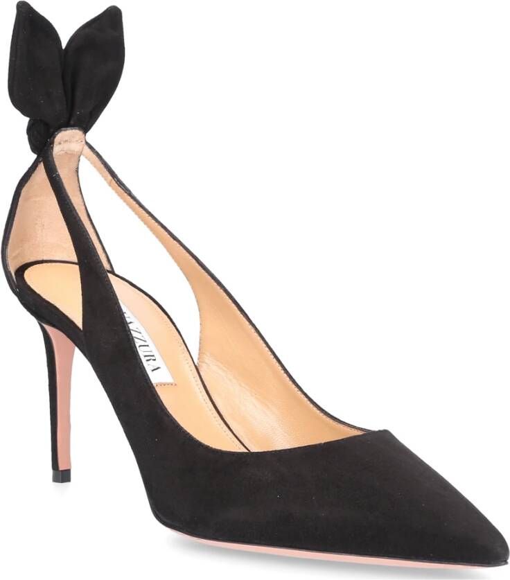 Aquazzura Bow Tie 85 Pumps Black Dames