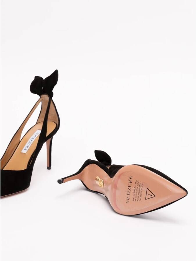 Aquazzura Bow Tie 85 Pumps Black Dames