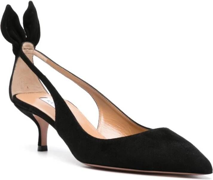 Aquazzura Zwarte Strik Hoge Hak Schoen Black Dames