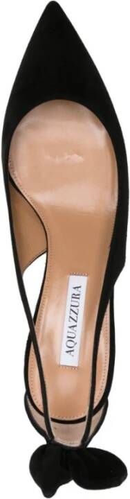 Aquazzura Zwarte Strik Hoge Hak Schoen Black Dames
