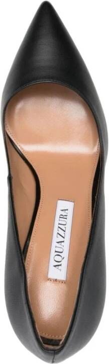 Aquazzura Elegante Beige Leren Hoge Hakken Beige Dames