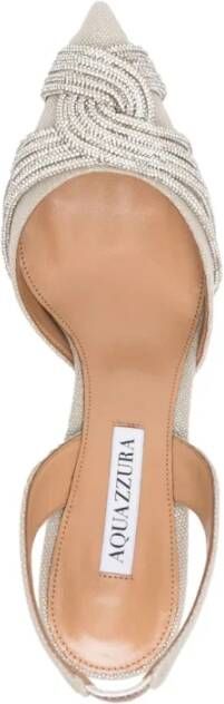 Aquazzura Pumps met kristalversiering en puntige neus