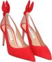 Aquazzura Elegante Suède Pumps met Strik Red Dames - Thumbnail 2