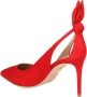 Aquazzura Elegante Suède Pumps met Strik Red Dames - Thumbnail 4