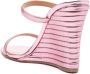 Aquazzura Roze Metallic Sleehak Sandalen Pink Dames - Thumbnail 3