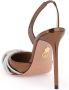 Aquazzura Slingback pumps met spiegelende kristaldetail Brown Dames - Thumbnail 8