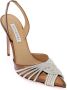 Aquazzura Slingback pumps met spiegelende kristaldetail Brown Dames - Thumbnail 9