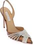 Aquazzura Slingback pumps met spiegelende kristaldetail Brown Dames - Thumbnail 10