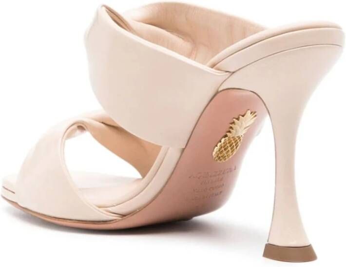 Aquazzura Stijlvolle Zomer Sandalen voor Vrouwen Beige Dames