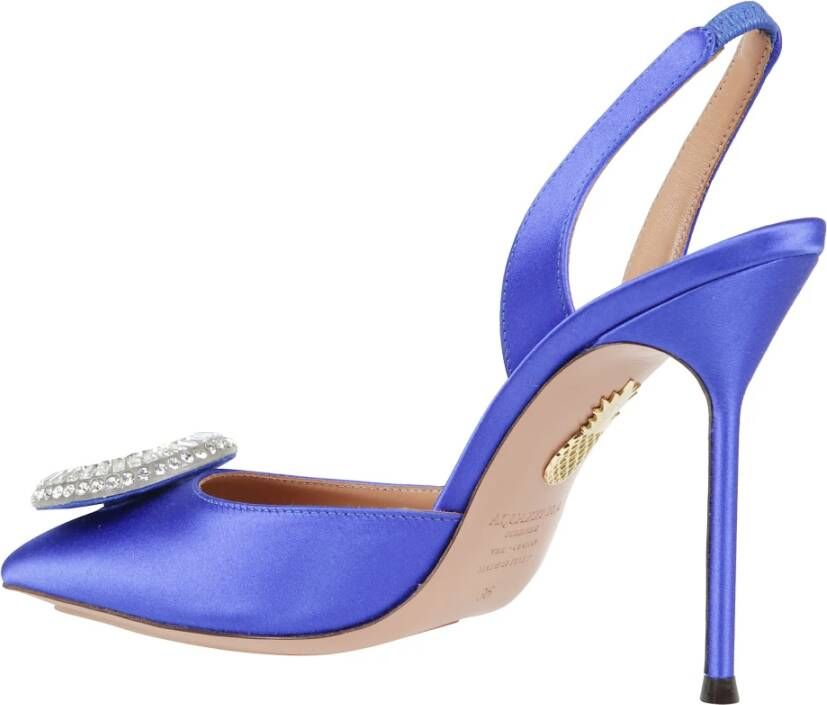Aquazzura Stiletto Crystal Hoop Slingback Schoenen