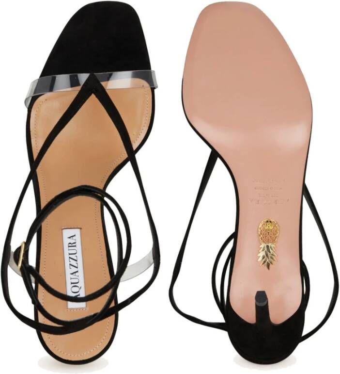 Aquazzura Suede Illusion Slingback Pumps