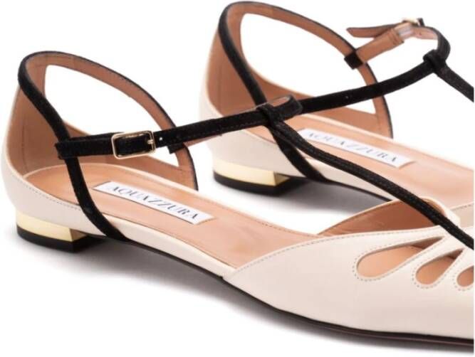 Aquazzura Witte Ballerina Schoenen voor Vrouwen