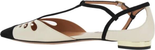 Aquazzura Witte balletschoenen met uitsparingen White Dames