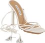 Aquazzura Witte Wild Bamboo Sandalen White Dames - Thumbnail 2