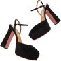 Aquazzura Zwart Kid Suede Leren Plateau Zwart Dames - Thumbnail 4