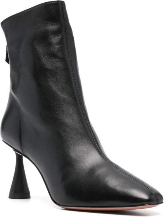 Aquazzura Zwarte enkellaarsjes voor vrouwen