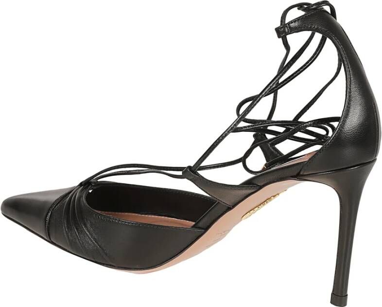 Aquazzura Zwarte Gabi Pump Schoenen met Hak