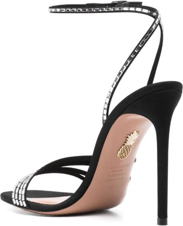 Aquazzura Zwarte hoge hak sandalen voor vrouwen