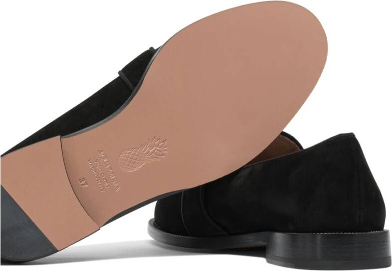 Aquazzura Zwarte Loafer Schoenen voor Vrouwen