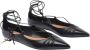 Aquazzura Puntige balletflats met goudkleurige hak Black Dames - Thumbnail 2
