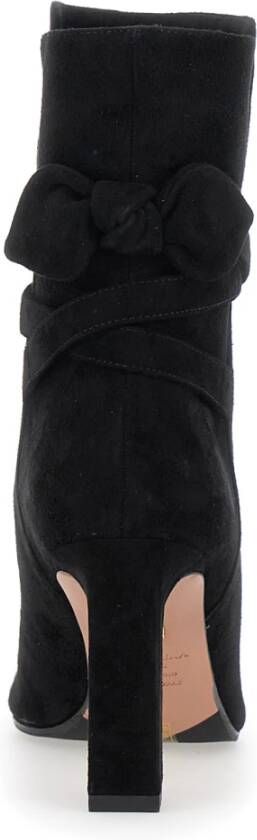 Aquazzura Zwarte Strik Bootie Laarzen