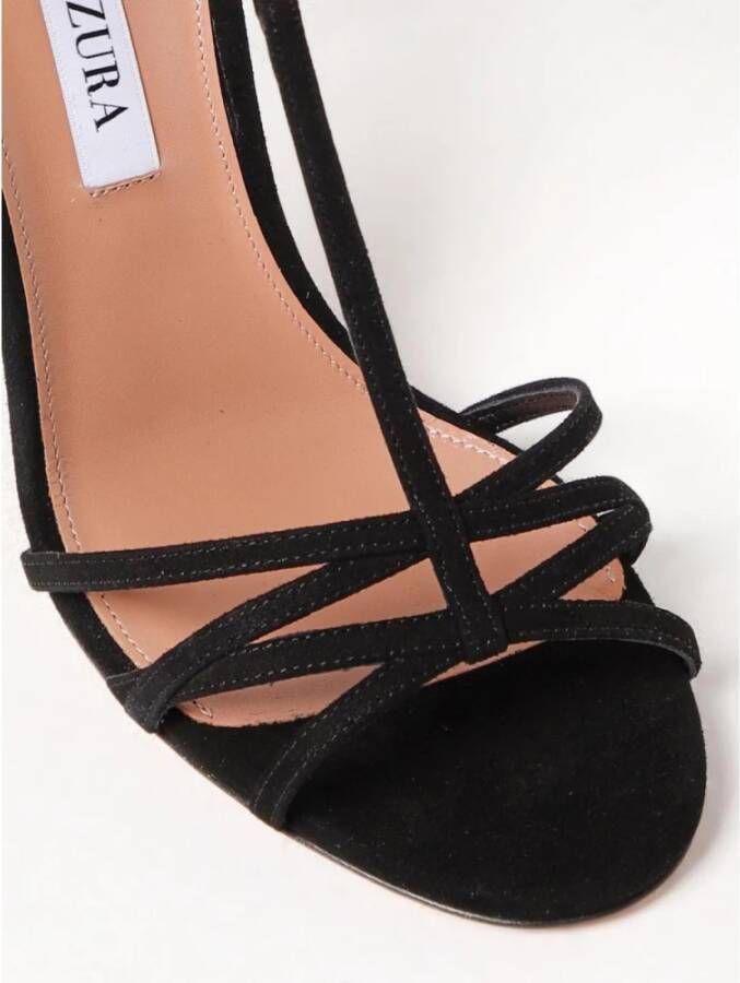 Aquazzura Zwarte TStrap Sandaal Hakken