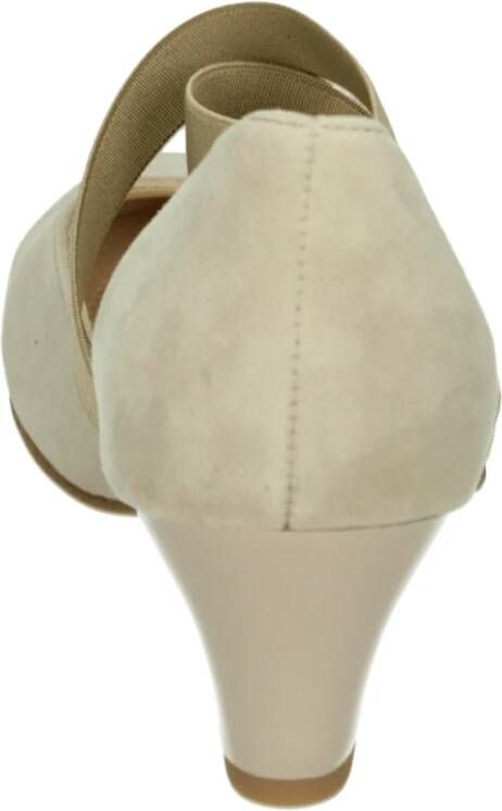 ara Beige Suède Pumps met Rubberen Zool
