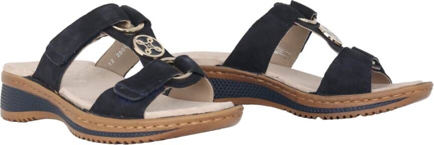 Ara Blauwe Dames Slide Sandaal Collectie Blue Dames
