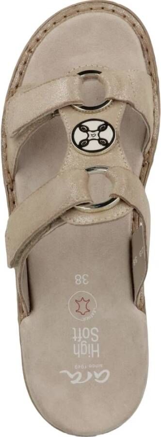 Ara Flat Sandals Beige Dames